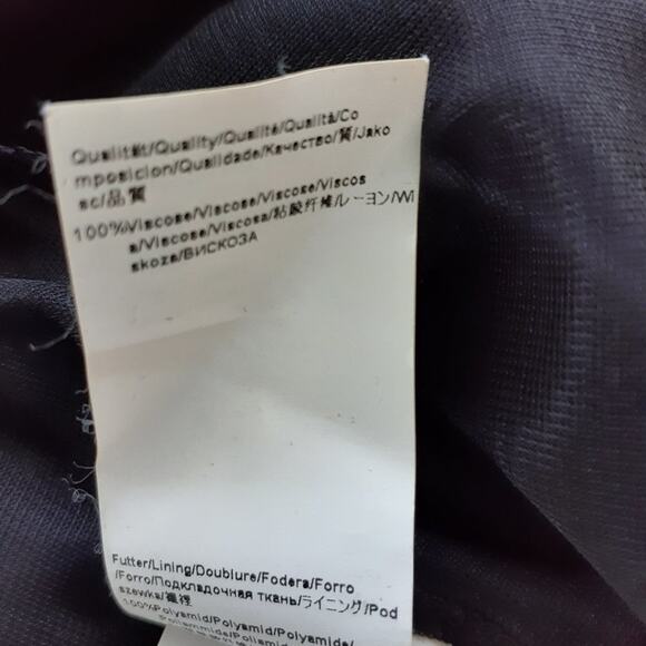 HUGO BOSS Black Jersey Faux Wrap Dress Long Sleeve - Picture 8 of 9